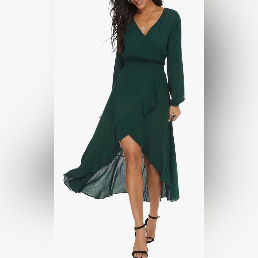 Green Flowy Dress- new with tags